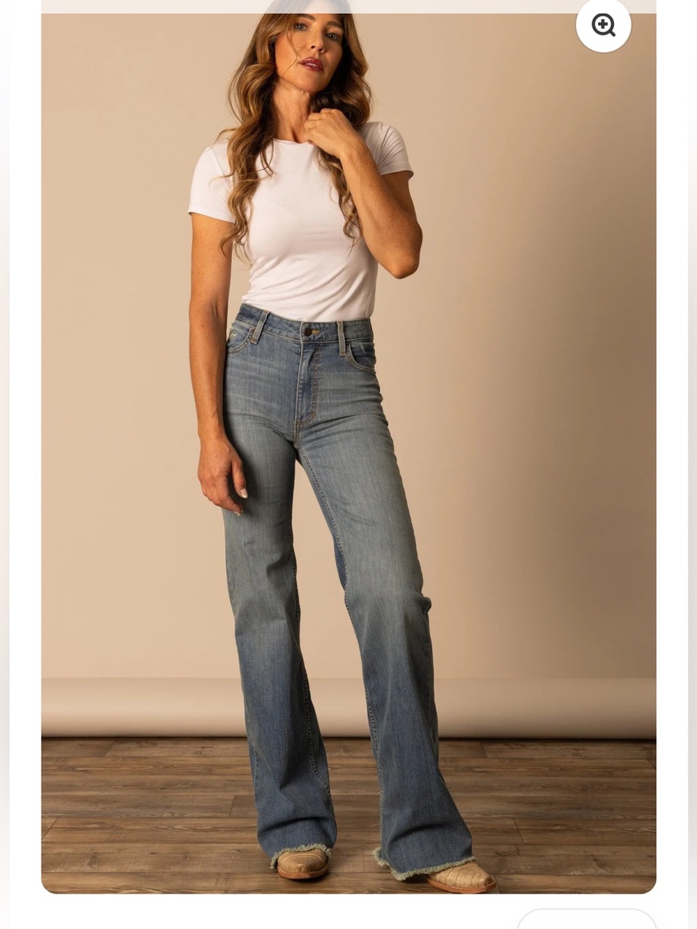 Kimes Ranch Light Blue High-Rise Wide Leg Jeans